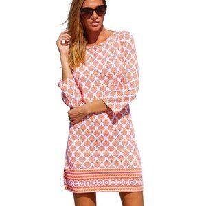 Cabana Life Shift Dress UPF50 Sun Protection Nantucket Sound Dress Size S